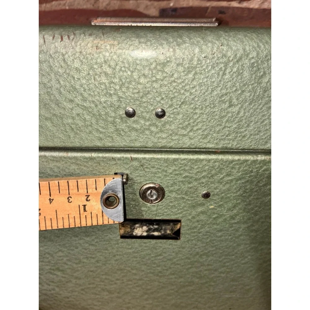 Hamilton Skotch Porta-File Green Metal Document Storage‎ Box